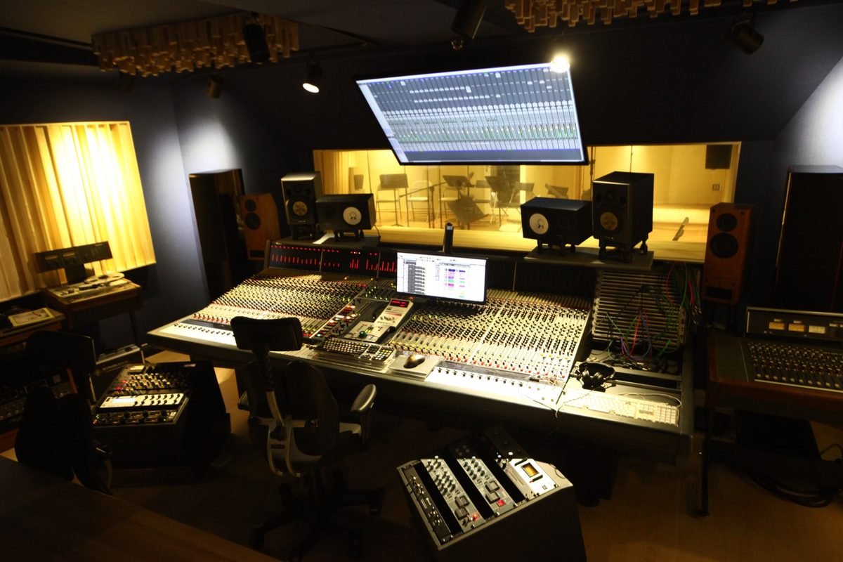 The Trinity Sound control room